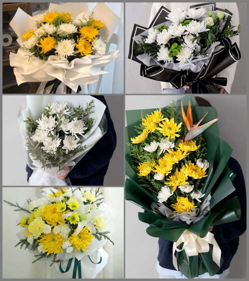 浙江省丽水云和县紧水滩镇龙门村白事花束代送